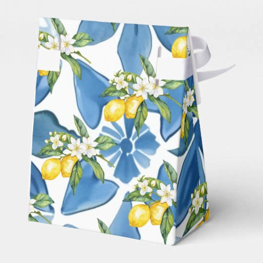 Lemon Mediterranean Tile Brautparty Geschenkschachtel (Rückseite)