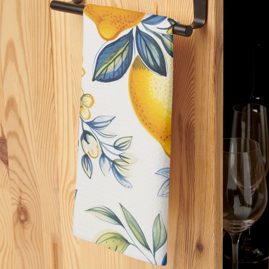 Lemon Mediterranean Tile Geschirrtuch