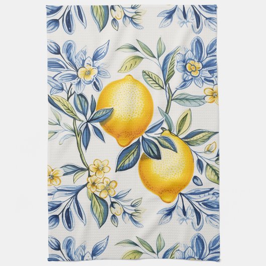 Lemon Mediterranean Tile Geschirrtuch