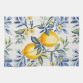 Lemon Mediterranean Tile Geschirrtuch (Horizontal)