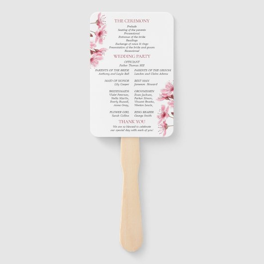 Lemon Mediterranean Tiles Italy Wedding Program Fächer (Rückseite)