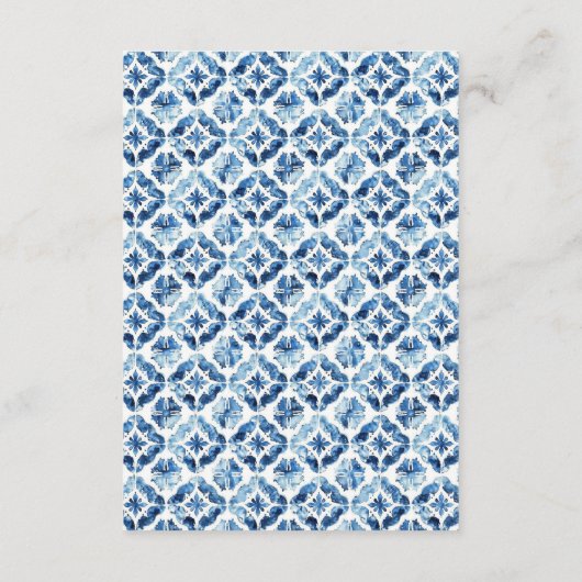 Lemon Mediterranean Wedding Details Enclosure Card Begleitkarte (Rückseite)