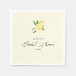 Lemon Mediterranes Brautparty Italianisch Serviette