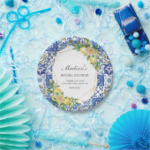 Lemon Meditteranean Birthday Bridal Baby Shower Pappteller (Party)