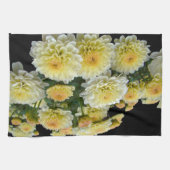 Lemon Meringue Chrysanthemums Geschirrtuch (Horizontal)