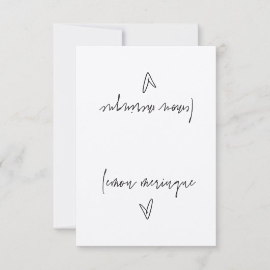 Lemon Meringue Food Label Zelt Card (Vorderseite)