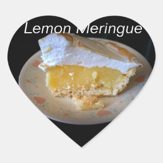 Lemon Meringue Herz-Aufkleber