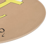 Lemon Meringue Pi Day Niedlich Mah Pie Cutting Boa Schneidebrett (Ecke)