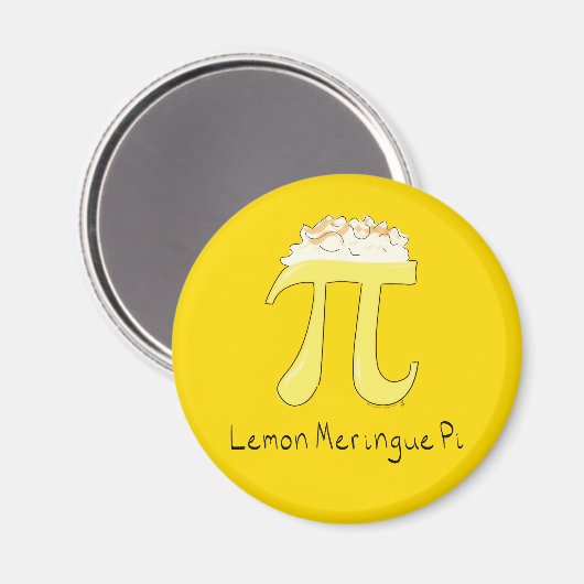 Lemon Meringue Pi Niedlich Mah Pi Day Magnet (Vorderseite/Rückseite)