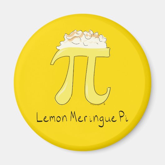 Lemon Meringue Pi Niedlich Mah Pi Day Magnet (Vorne)