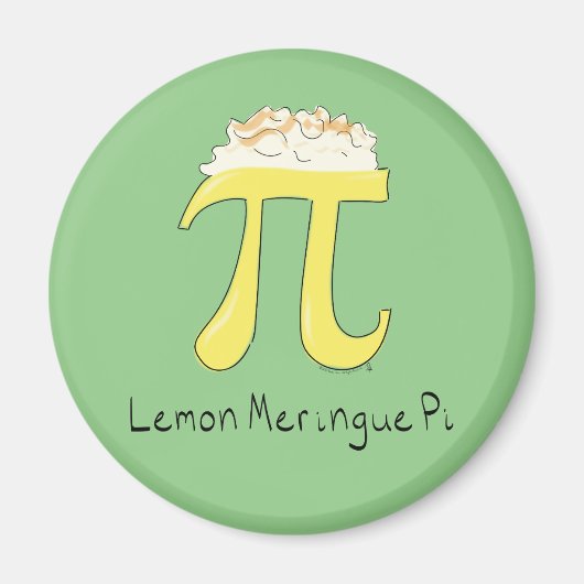 Lemon Meringue Pi Niedlich Mah Pi Day Magnet (Vorne)