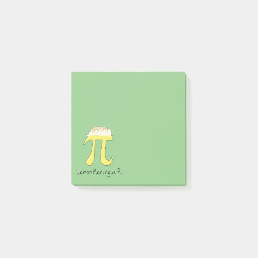 Lemon Meringue Pi Niedlich Mah Pi Day Notes Post-it Klebezettel (Vorderseite)