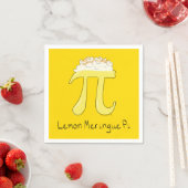 Lemon Meringue Pi Niedlich Mah Pi Day Party Napkin Serviette (Beispiel)