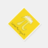 Lemon Meringue Pi Niedlich Mah Pi Day Party Napkin Serviette (Ecke)