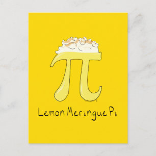 Lemon Meringue Pi Niedlich Mah Pi Tag Postkarte