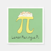 Lemon Meringue Pi Symbol Math Lehrer Niedlich Serviette (Vorderseite)