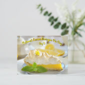 Lemon Meringue Pie Day Postkarte (Stehend Vorderseite)