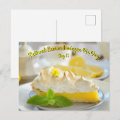 Lemon Meringue Pie Day Postkarte (Vorne/Hinten)