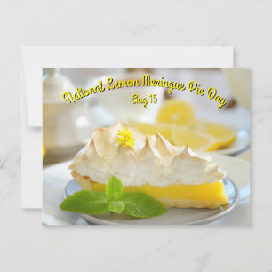 Lemon Meringue Pie Day Postkarte