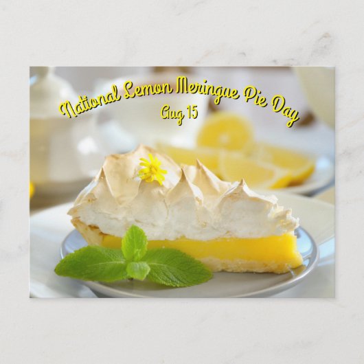Lemon Meringue Pie Day Postkarte (Vorderseite)
