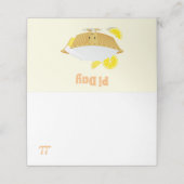 Lemon Meringue Pie Holiday Pi Day Platzkarte (Außenseite Aufgefaltet)