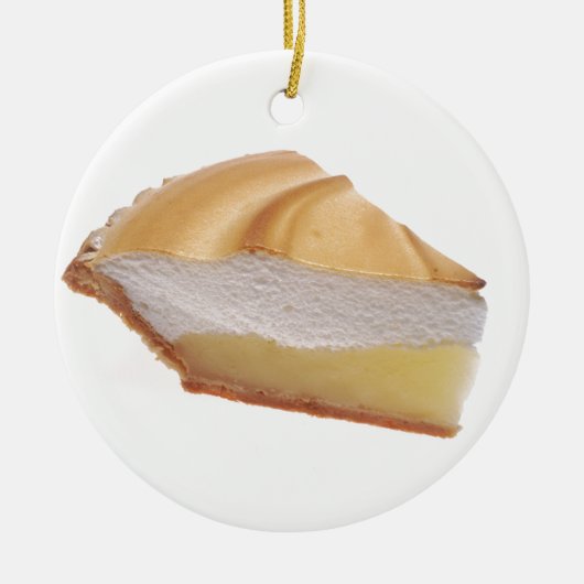 Lemon Meringue Pie Keramik Ornament (Vorne)