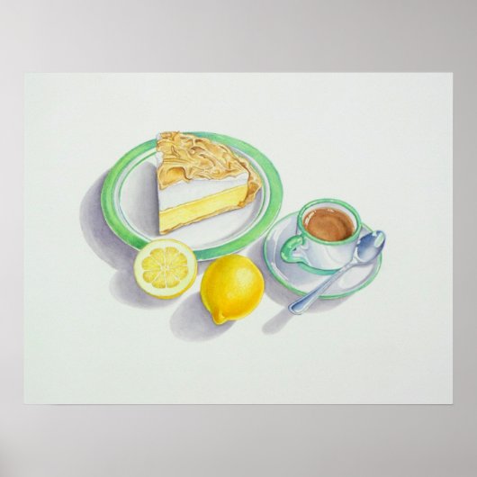 Lemon Meringue Pie mit Espresso Poster (Vorne)