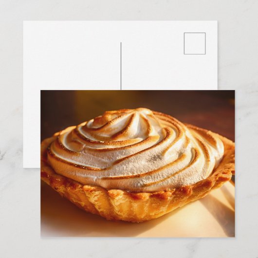 Lemon Meringue Pie Postkarte (Vorne/Hinten)
