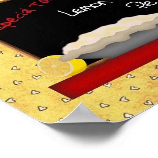 Lemon Meringue Pie Print Poster (Ecke)