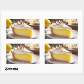 Lemon Meringue Pie Rechteckiger Aufkleber (Blatt)