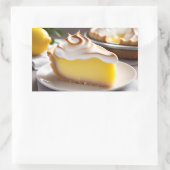 Lemon Meringue Pie Rechteckiger Aufkleber (Tasche)