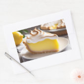 Lemon Meringue Pie Rechteckiger Aufkleber (Umschlag)