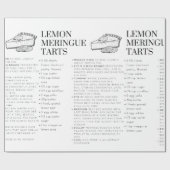 Lemon Meringue Tarts Rezept Papier Geschenkpapier (Flach)