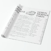 Lemon Meringue Tarts Rezept Papier Geschenkpapier (Ungerollt)