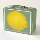 Lemon Metall Brotdose (Rückseite)