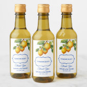 Lemon Mini Limoncello Wedding Weinetikett (Flaschen)
