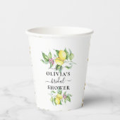 Lemon Minimalistisches Brautparty Papierkupups Pappbecher (Vorderseite)