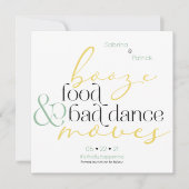 Lemon Mint Booze Food Bad Dance Moves Rettete das Einladung (Vorderseite)