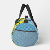 Lemon Monogram Blue Duffle Bag (Rechts)