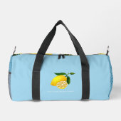 Lemon Monogram Blue Duffle Bag (Rückseite)