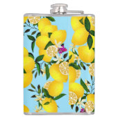 Lemon Monogram Blue Flachmann (Rückseite)