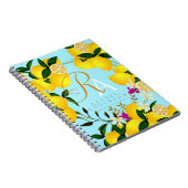 Lemon Monogram Blue Notizblock (Rechte Seite)