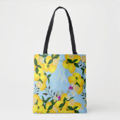 Lemon Monogram Blue Tasche (Vorderseite)