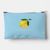 Lemon Monogram Blue Zubehörtasche (Rückseite)
