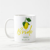 Lemon Monogram Bride Kaffeetasse (Links)
