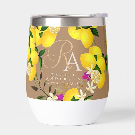 Lemon Monogram Brown (Links)