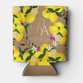 Lemon Monogram Brown Dosenkühler (Vorderseite)