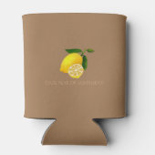 Lemon Monogram Brown Dosenkühler (Rückseite)