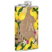 Lemon Monogram Brown Flachmann (Rechts)