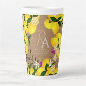 Lemon Monogram Brown Milchtasse (Vorderseite)